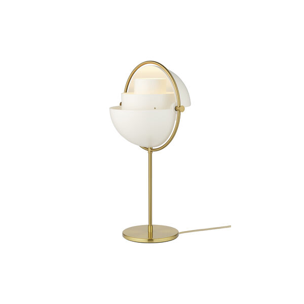 Multi-Lite Table Lamp, white semi matt/brass, GUBI