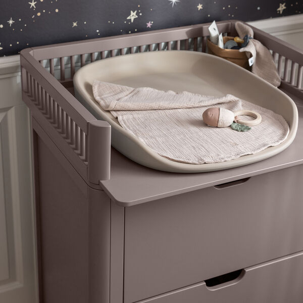 Sebra Changing Unit with Drawers, jetty beige, Sebra