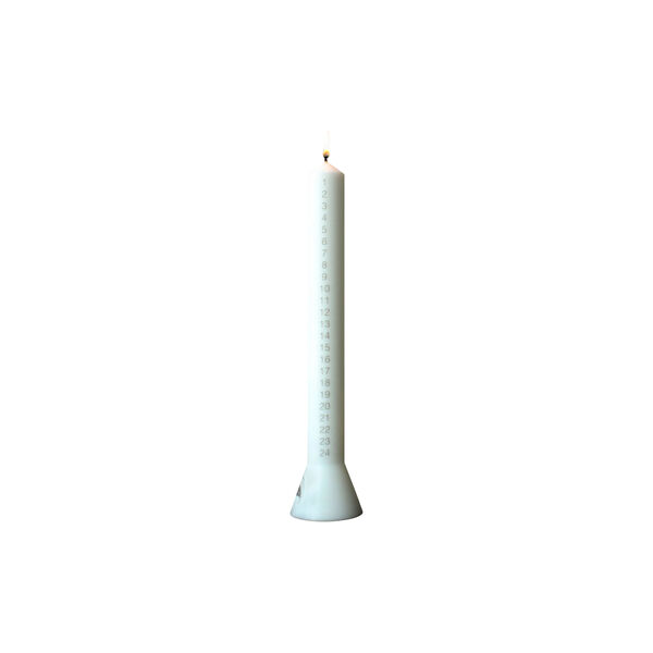 Calender Candle Hyggelyset | White/silver, Alterlyset