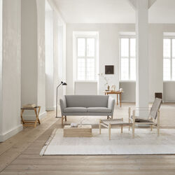 KK47000 Safari Chair, white oiled ash/natural, Carl Hansen & S&oslash;n