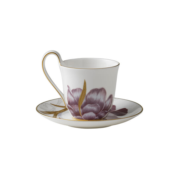 Flora High Handle Cup with Saucer, iris, Royal Copenhagen