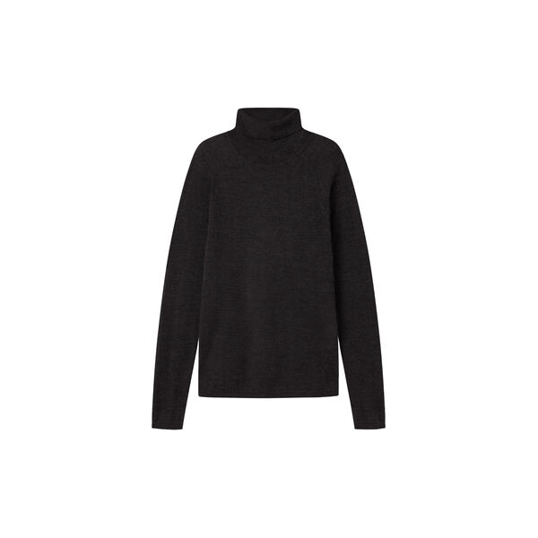 Trisha W Knit Blouse, black grey melange, MarMar Copenhagen
