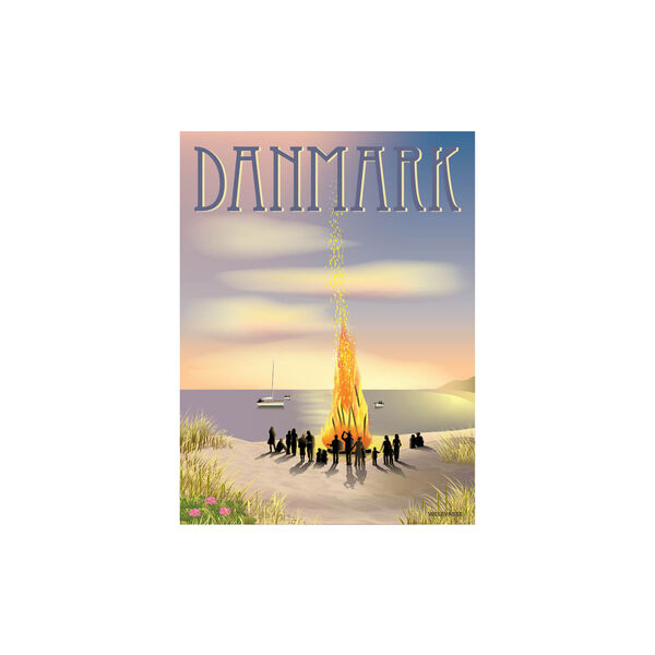 Denmark Sankt Hans Poster Denmark Sankt Hans Poster, ViSSEVASSE