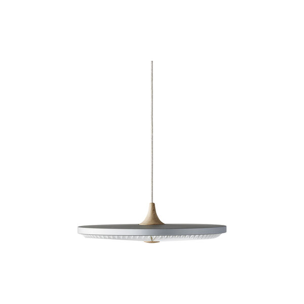 Soleil Pendant with Standard Shade, silver cloud/oak, LE KLINT
