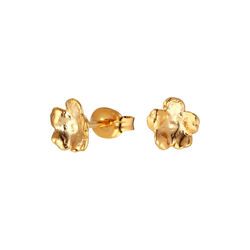 Forglemmigej Studs, gold-plated, Flora Danica Jewellery