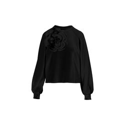 Sweat with scuba rose, black, Coster Copenhagen