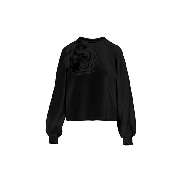 Sweat with scuba rose, black, Coster Copenhagen
