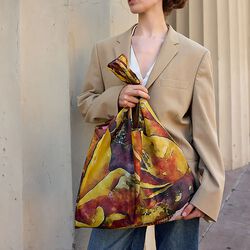 WATER&nbsp;LILY&nbsp;Grocery&nbsp;Bag, yellow, Bella Ballou