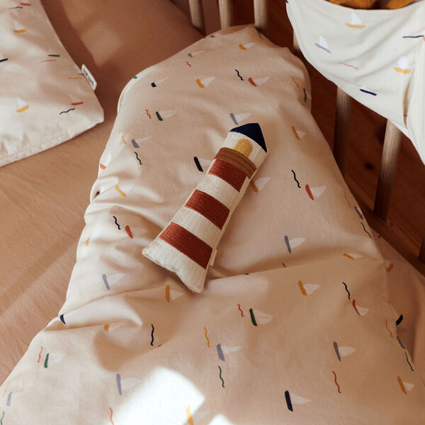 Juno Junior Bedding, pond boats, Dear April