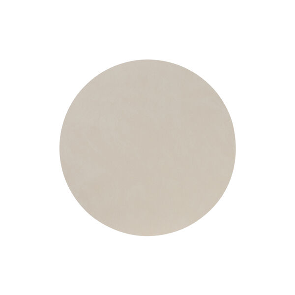Nupo table mat Circle L, oyster white, LIND DNA