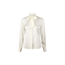Selma Blouse, Bowtie Flyfront, offwhite pattern, Stenstr&ouml;ms