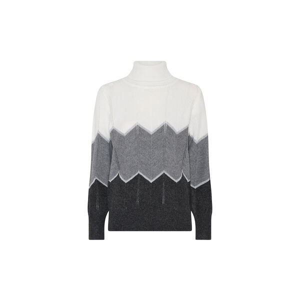 Knit with Lurex Effect, off wh/hrey mel/charcoal Knit with Lurex Effect, off wh/hrey mel/charcoal, Micha