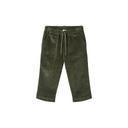 Corduroy Pant w. Adj. Waist, dark green, Copenhagen Colors Organics