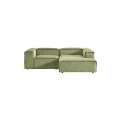 Lennon Modular Corner Sofa, corduroy olive green, Westwing Collection