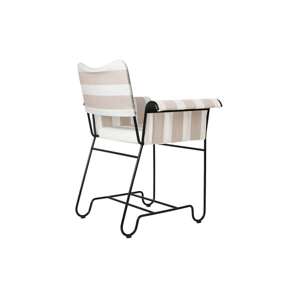 Tropique Dining Chair without Fringes, Leslie Stripe Limonta 40/classic black, GUBI
