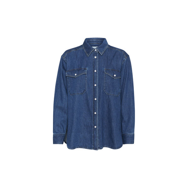 CollettePW Shirt, medium blue denim CollettePW Shirt, medium blue denim, Part Two