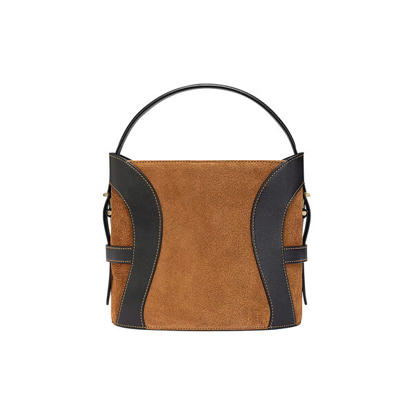 Deborah Suede Hobo Bag M, oat beige, Aigner