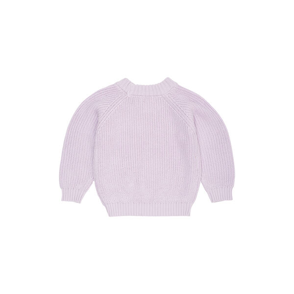 Knitted Classic Rib Blouse, lavender, Copenhagen Colors Organics