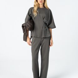 Jersey blouse, moss green, Coster Copenhagen