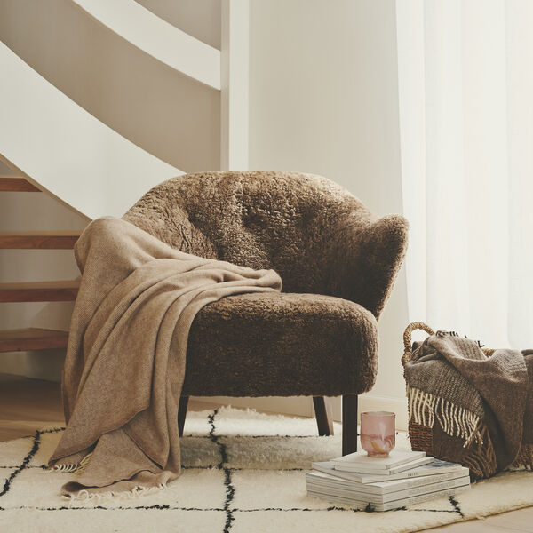 Arequipa Throw, 00284 walnut brown, Silkeborg Uldspinderi