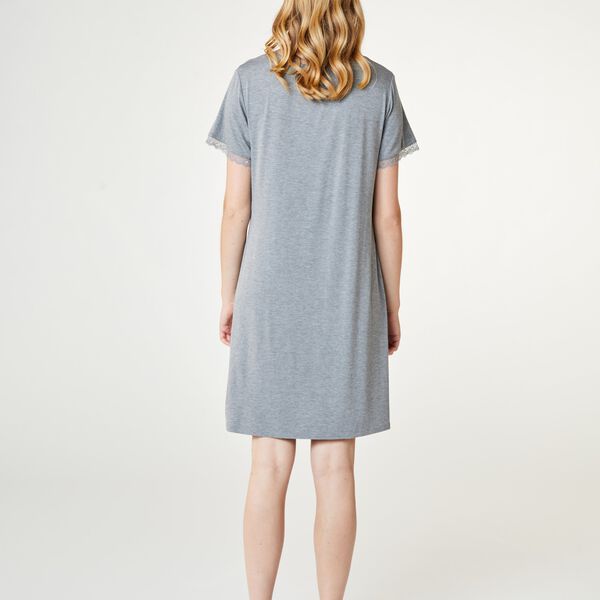 Jacqueline Shortsleeved Dress, grey melange, CCDK Copenhagen