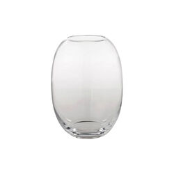 Glass vase, clear, Piet Hein