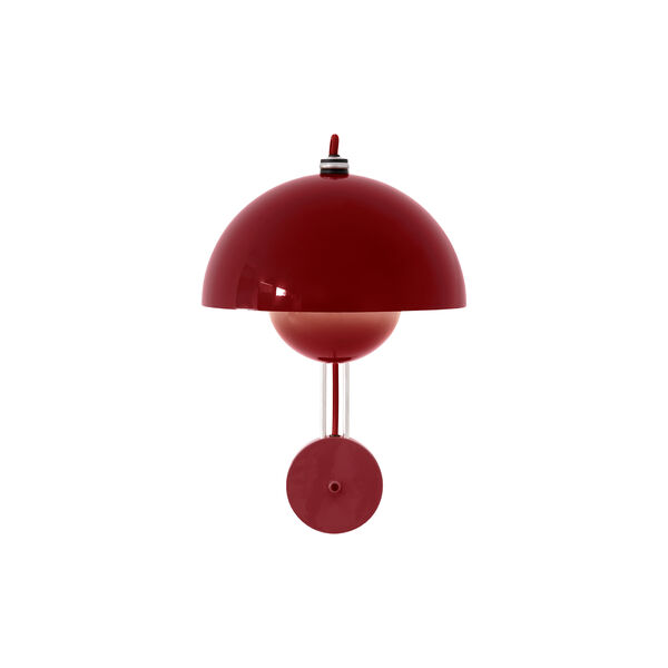 Flowerpot VP8 Wall Lamp, vermilion red, &Tradition