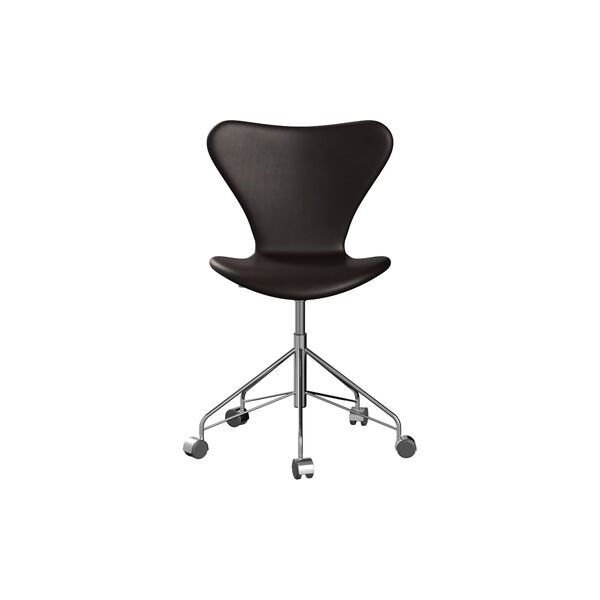 Series 7&trade; 3117 Fully Upholstered Office Chair, Grace Black, Fritz Hansen
