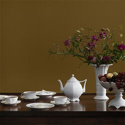 White Fluted Full Lace Teapot, Royal Copenhagen