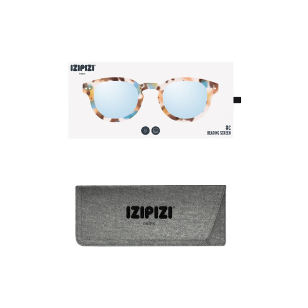#C READING SCREEN Glasses, blue tortoise, IZIPIZI