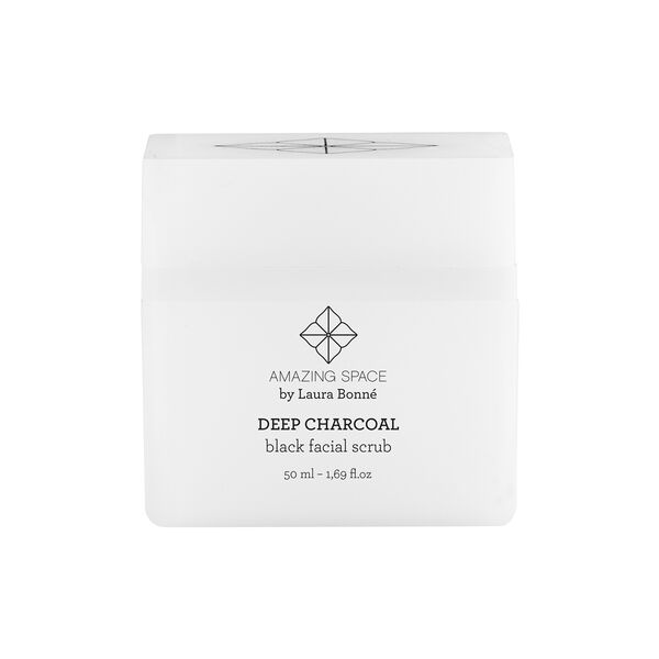 Deep Charcoal – Black Facial Scrub, Amazing Space