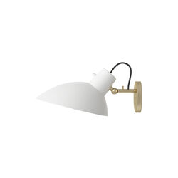 VV Cinquanta Wall Lamp with Switch, white/brass, Astep