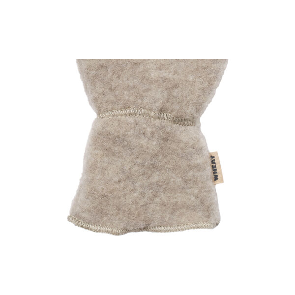Wool Fleece Miitens Jay, khaki melange, Wheat