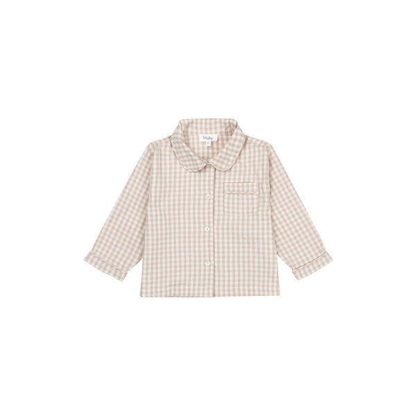 Classic Pyjamas, beige gingham Classic Pyjamas, beige gingham, Lalaby
