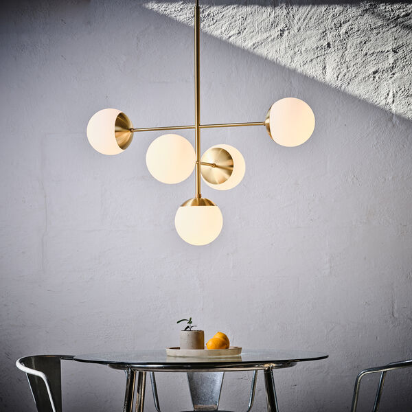 Lord Diva Pendant, brass/opal, Rubn