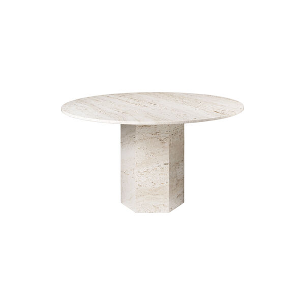 Epic Round Dining Table, neutral white, GUBI