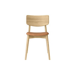 Chiara Dining Chair, Davos 2758 Brandy/hvidolieret eg, Bruunmunch Furniture