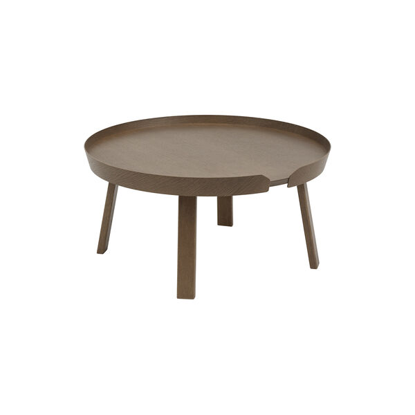 Around Coffee Table, stained dark brown, Muuto
