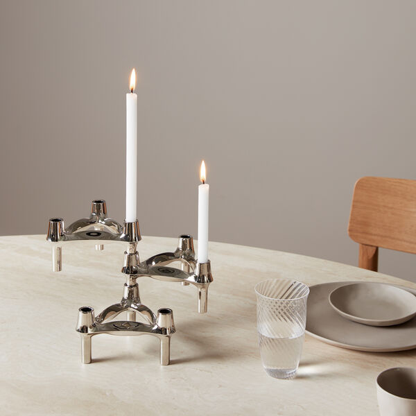 BMF Candle Holder, chrome, STOFF Nagel