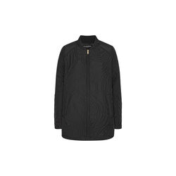 Short Quilt Jacket With Rib, black, Ilse Jacobsen Hornb&aelig;k