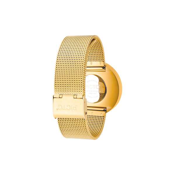 PICTO Wrist Watch, black/gold/matt gold, Picto
