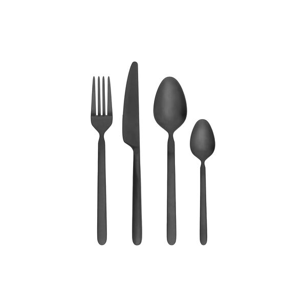 STELLA Cutlery Set 16 parts, black STELLA Cutlery Set 16 parts, black, Blomus