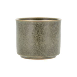 Leer Flowerpot, green, Villa Collection