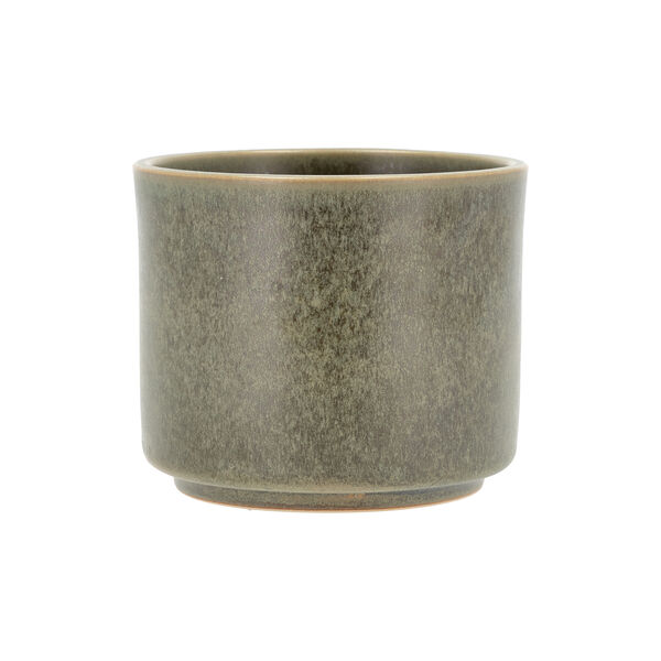 Leer Flowerpot, green, Villa Collection