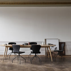 PLAYdinner Lam&eacute; Dining Table with Extension, natural oiled oak, Bruunmunch Furniture