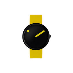 Picto Wrist Watch, black/canary yellow, PICTO