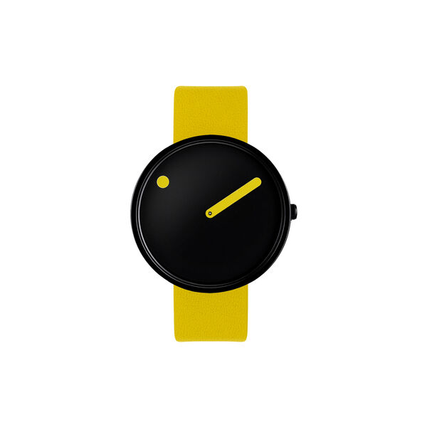 Picto Wrist Watch, black/canary yellow, PICTO