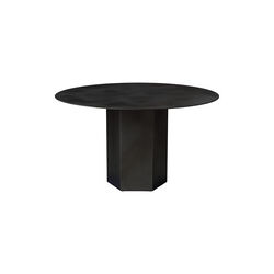 Epic Round Dining Table, midnight black, GUBI
