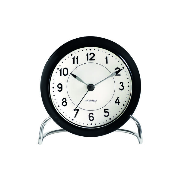 Station Table Watch, black, Arne Jacobsen Clocks