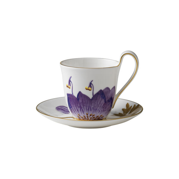 Flora High Handle Cup with Saucer, pansy, Royal Copenhagen